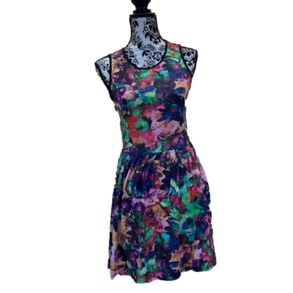 Floral Summer dress TopShop size 4 casual